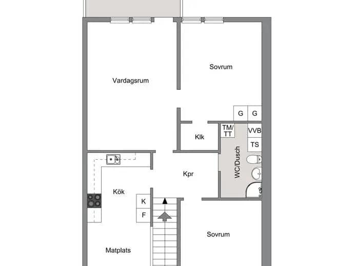 Floor plan for Vänskapsgatan 37