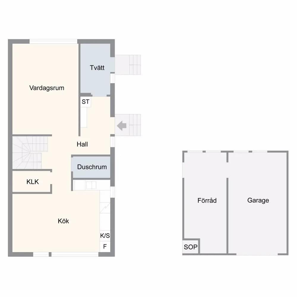 Floor plan for Isac Dahls väg 19