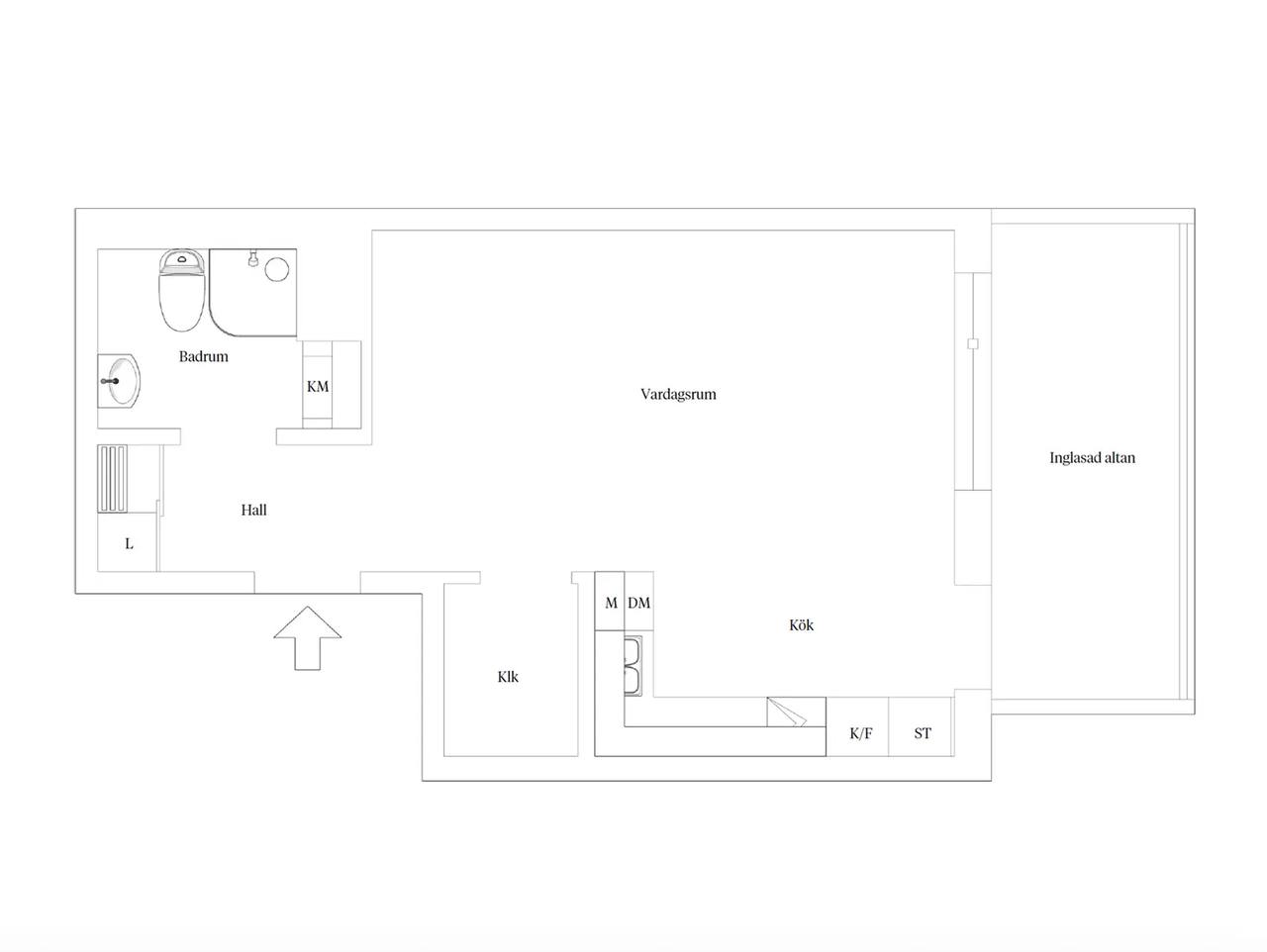 Floor plan for Stenbocksgatan 5