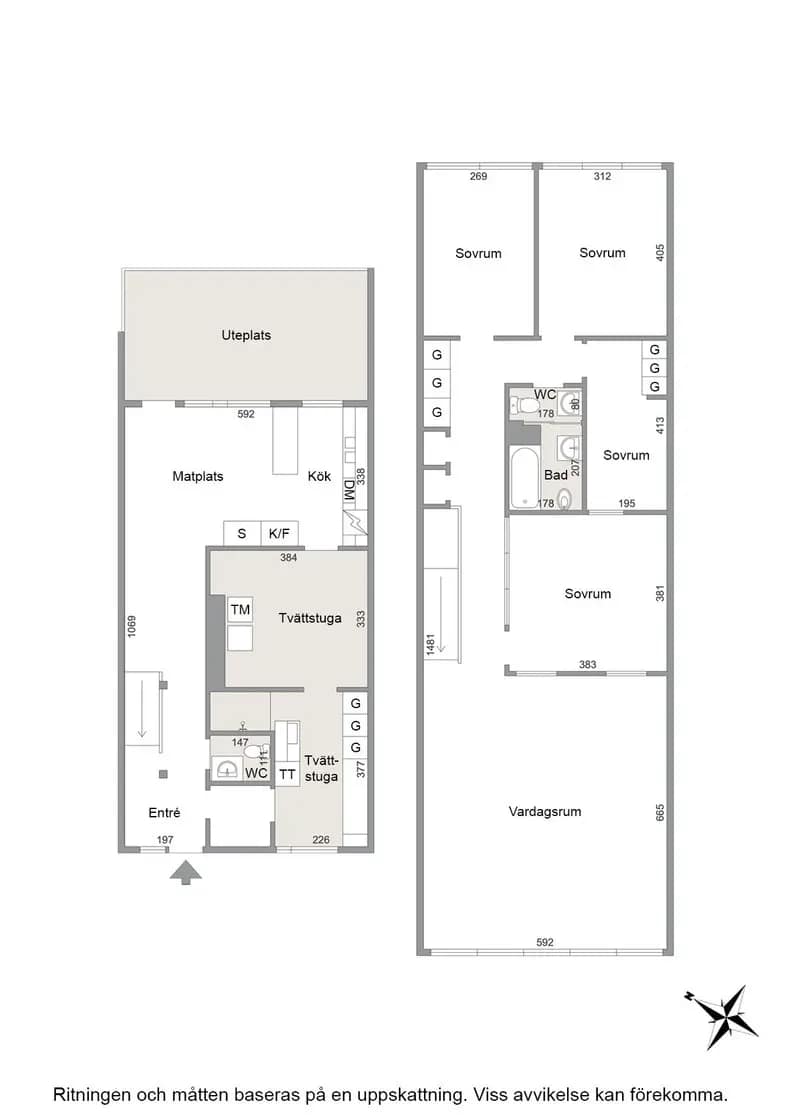 Planritning för Västerslänt 31