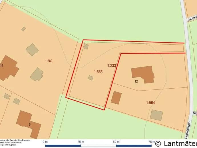 Floor plan for Bockövägen tomt
