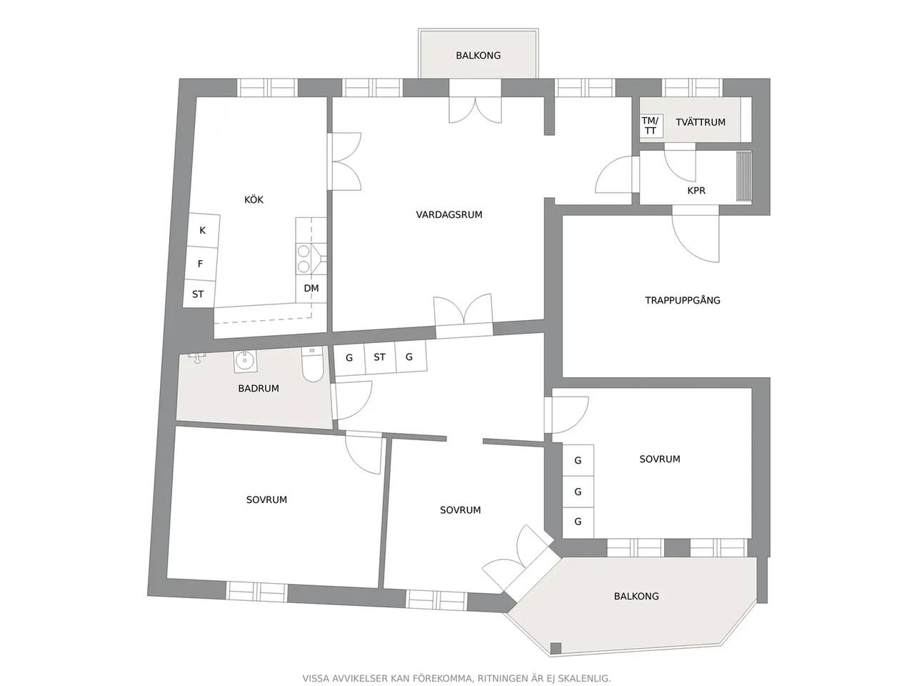 Planritning för Prästgatan 30