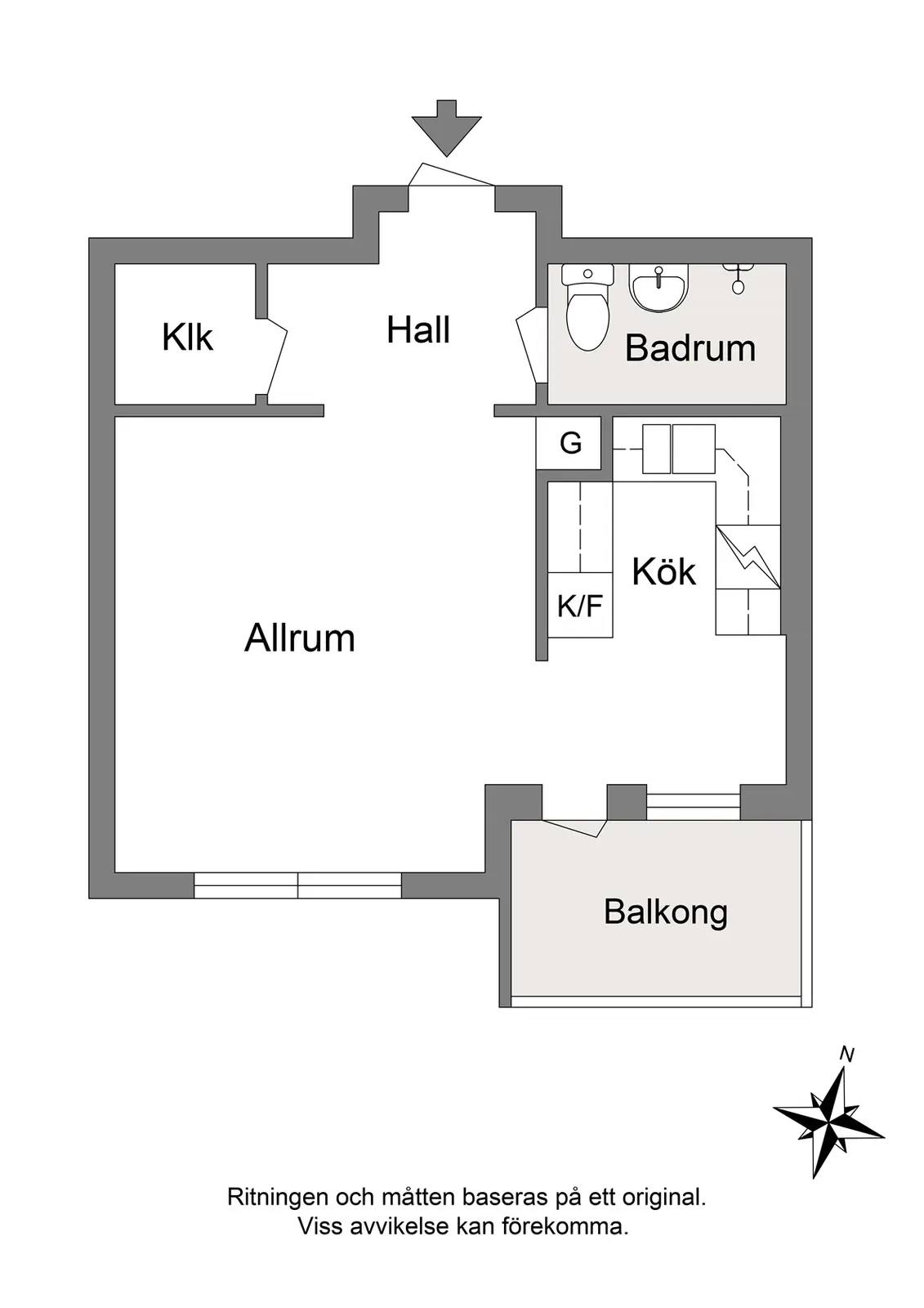 Planritning för Östra promenaden 53B