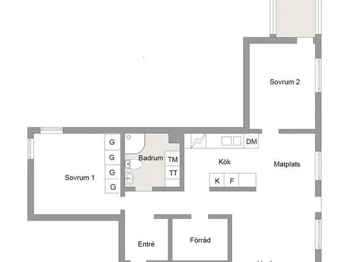 Floor plan for Munkhättevägen 25A