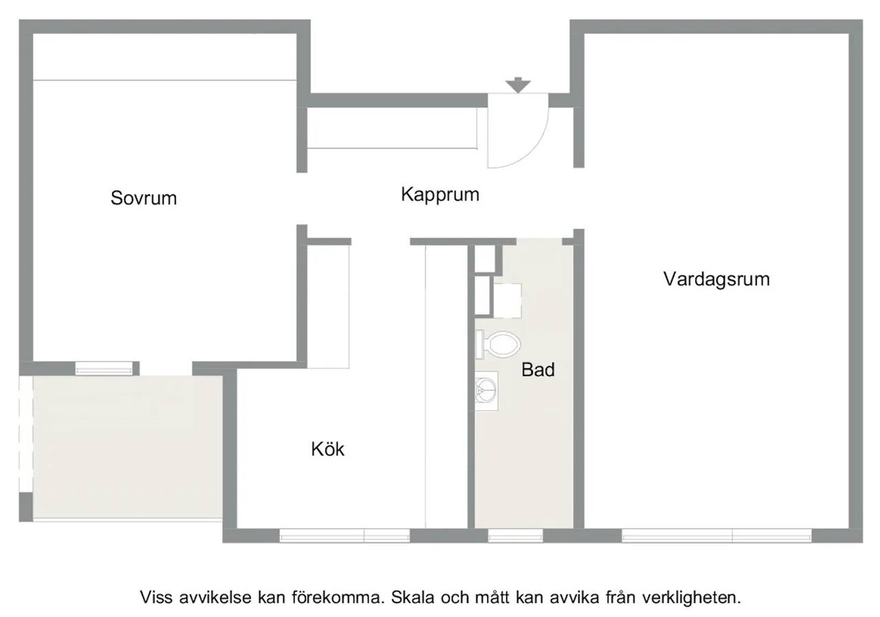 Floor plan for Ormvråksgatan 21