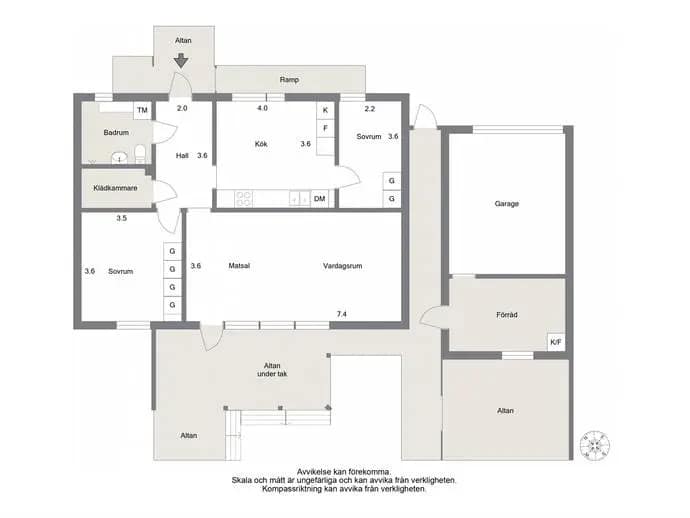 Floor plan for Wibergs väg 4
