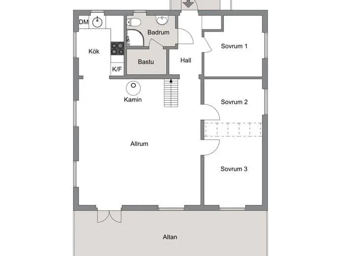 Floor plan for Fjällhalsen 638