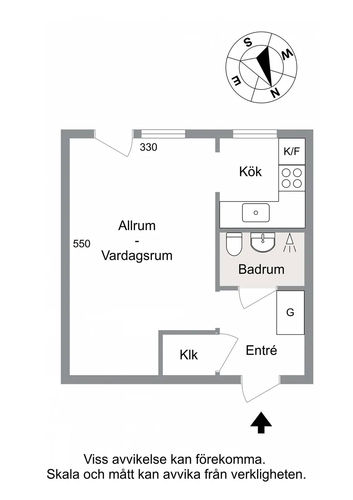 Planritning för Hertings Allé 11B