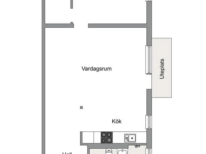 Floor plan for HELSINGÖRSGATAN 26