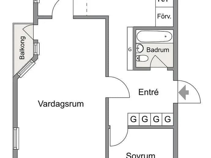 Floor plan for Maltesholmsvägen 147, vån 3
