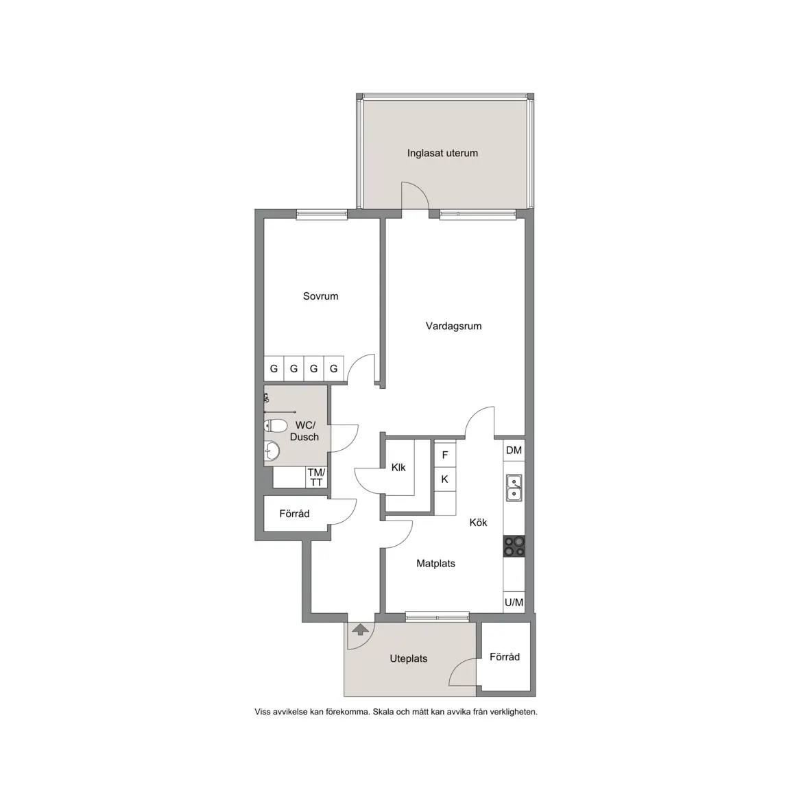 Floor plan for Flöjtgatan 188