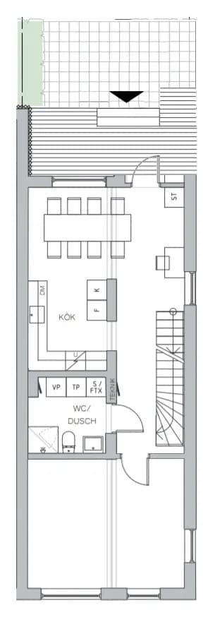 Floor plan for Ljusdalsgatan 31