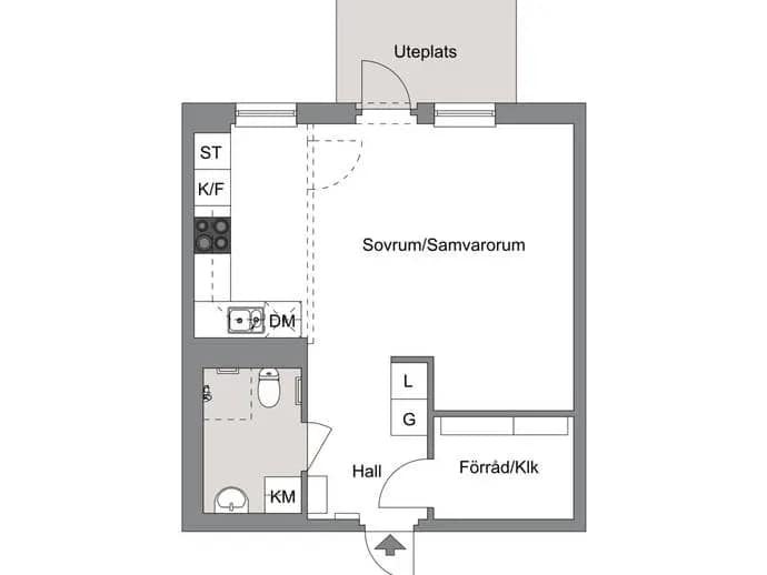 Floor plan for Stamvägen 33