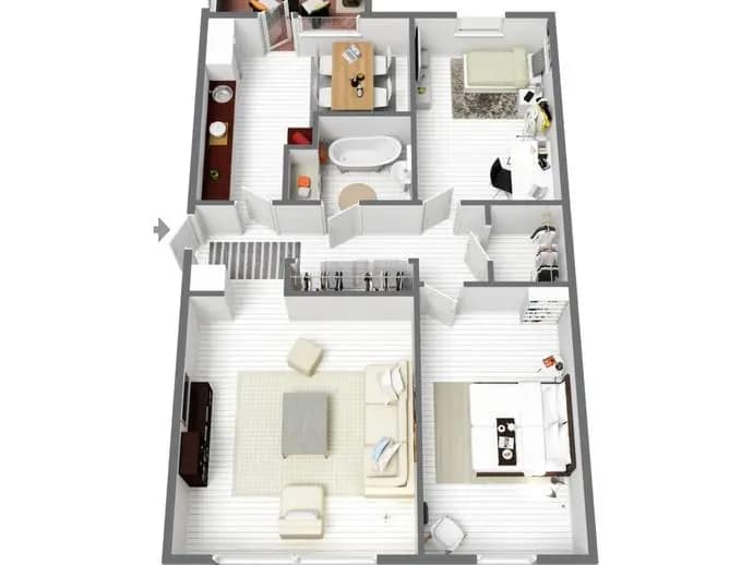 Planritning för Granövägen 42