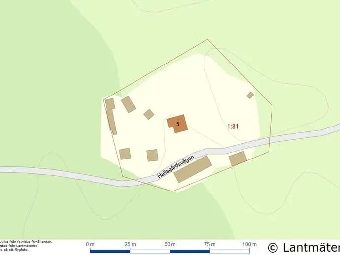 Floor plan for Hallagårdsvägen 5