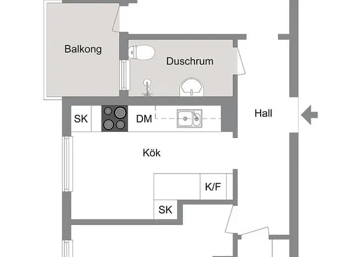 Floor plan for Smedvägen 19