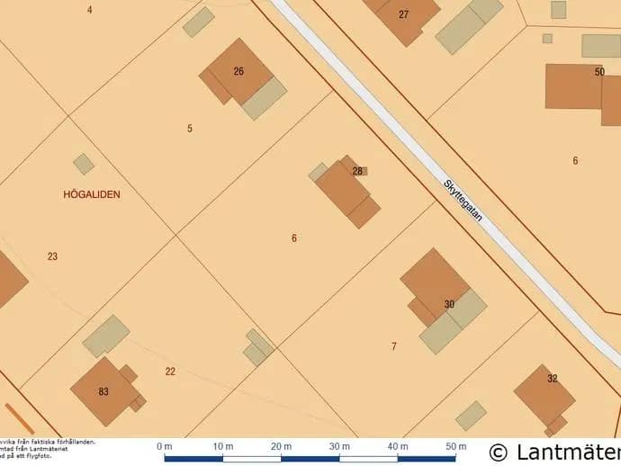 Planritning för Skyttegatan 28