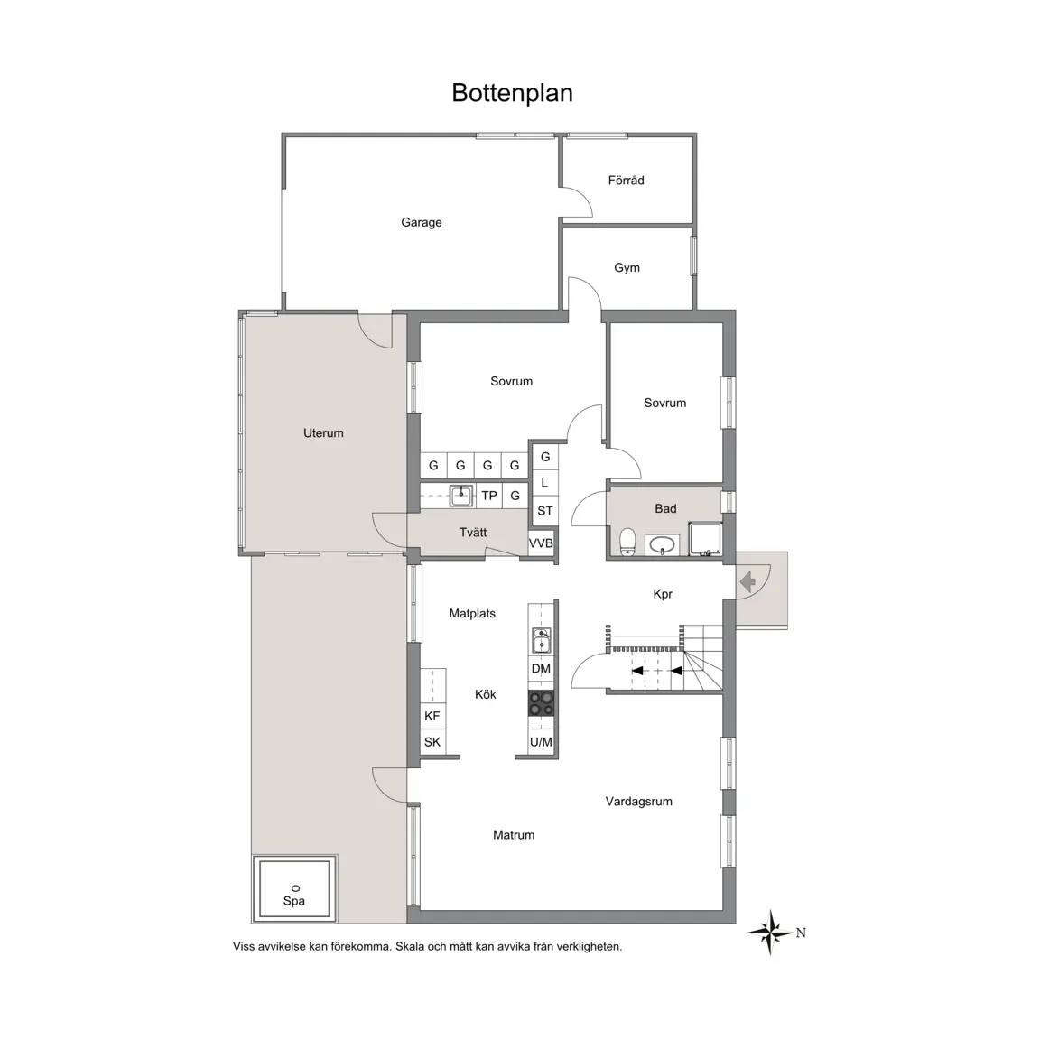 Floor plan for Topasvägen 3
