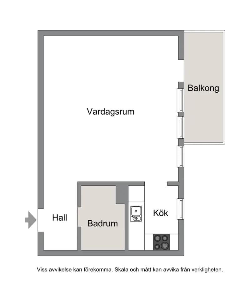 Floor plan for Helsingforsgatan 25, 1 tr