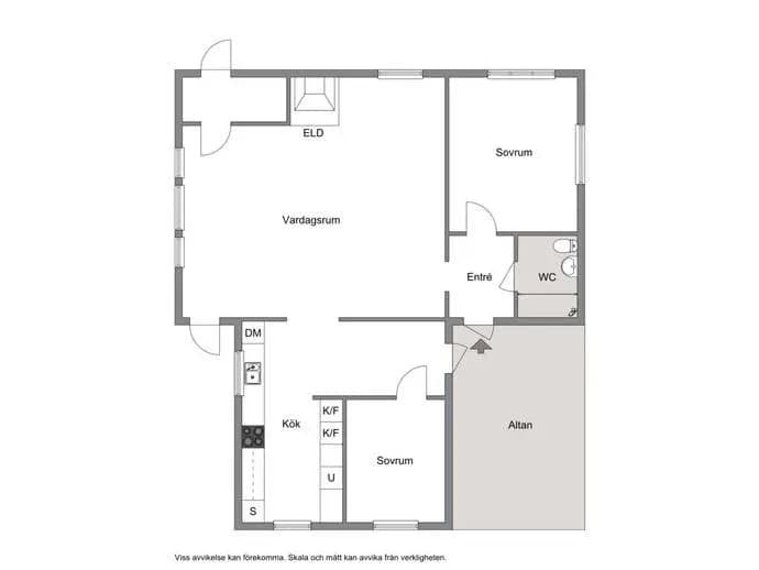 Floor plan for Österängarna 816