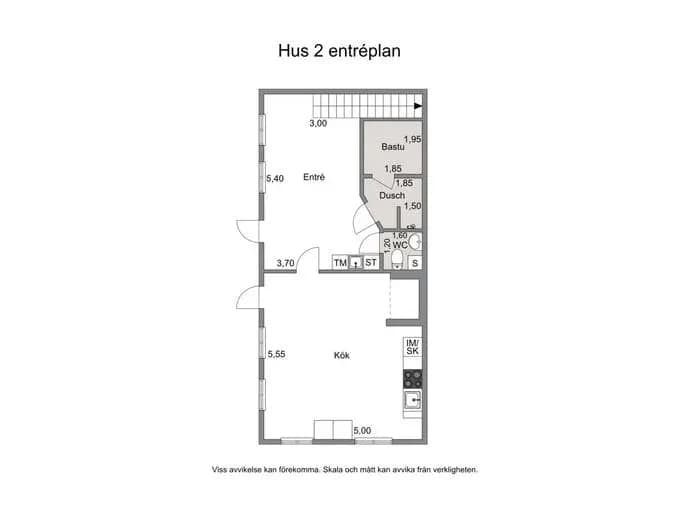 Floor plan for Nybohms gränd 4