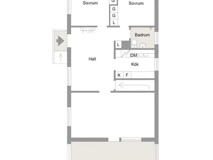Floor plan for Wikströmsvägen 10