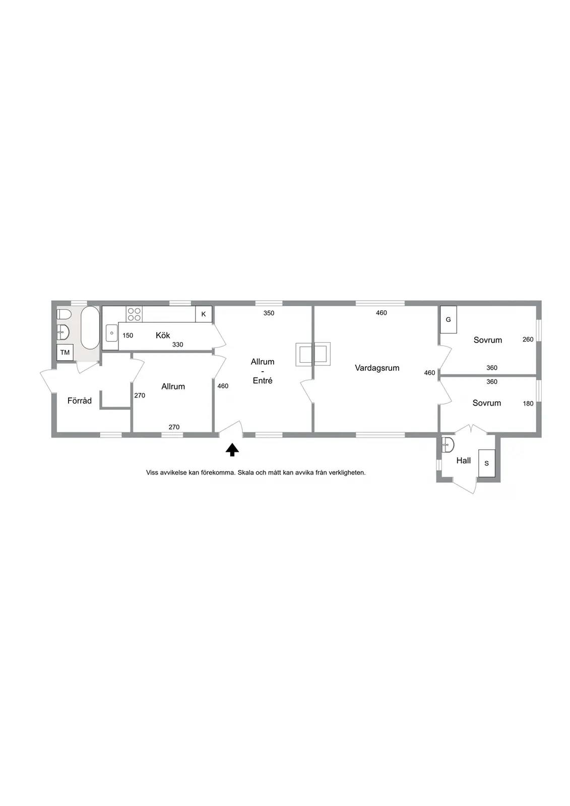 Floor plan for Kärralyckevägen 2