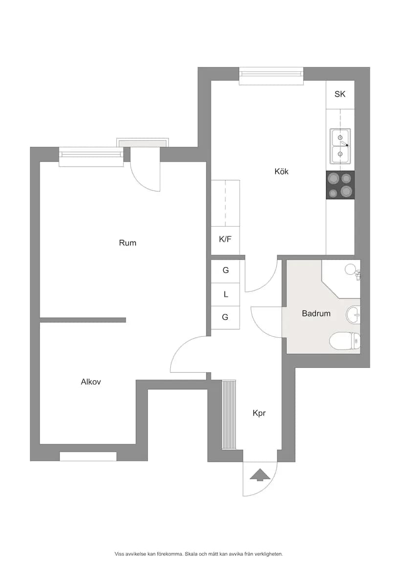 Floor plan for Lindormsgatan 37
