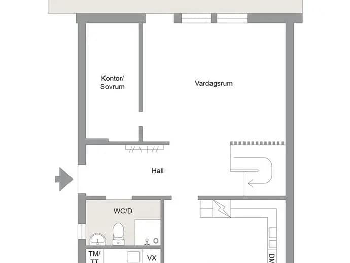 Floor plan for Syrénstigen 22