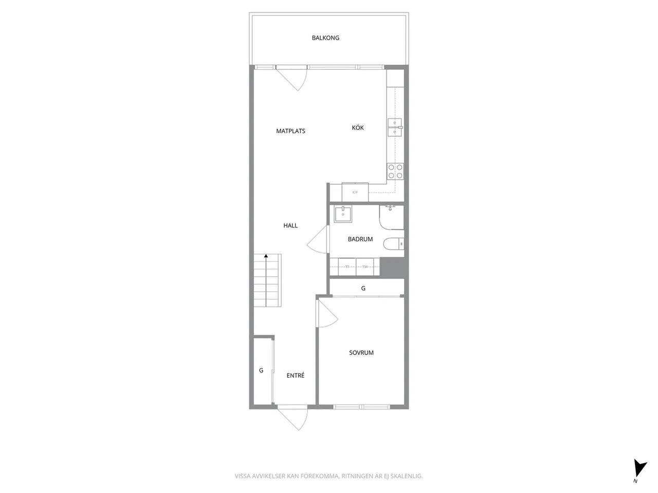 Floor plan for Astrakangatan 62B