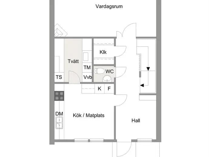 Floor plan for Bronsgatan 6G