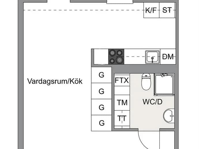 Floor plan for Slåttervägen 2, lgh 2-1002