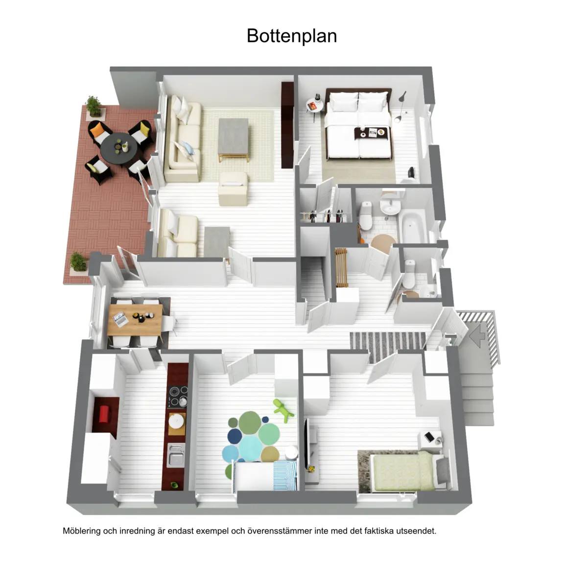 Floor plan for Trebackalånggatan 25