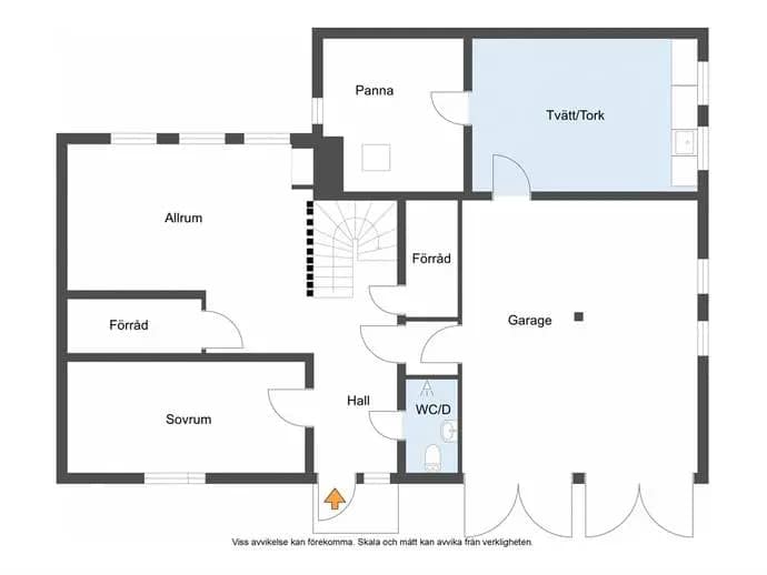 Planritning för Sunnerbogatan 27