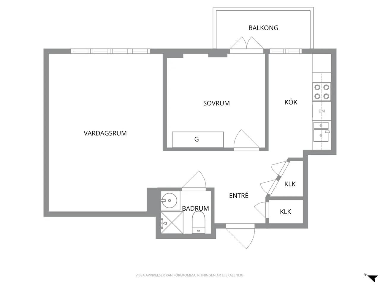 Floor plan for Erik Dahlbergs Gata 49