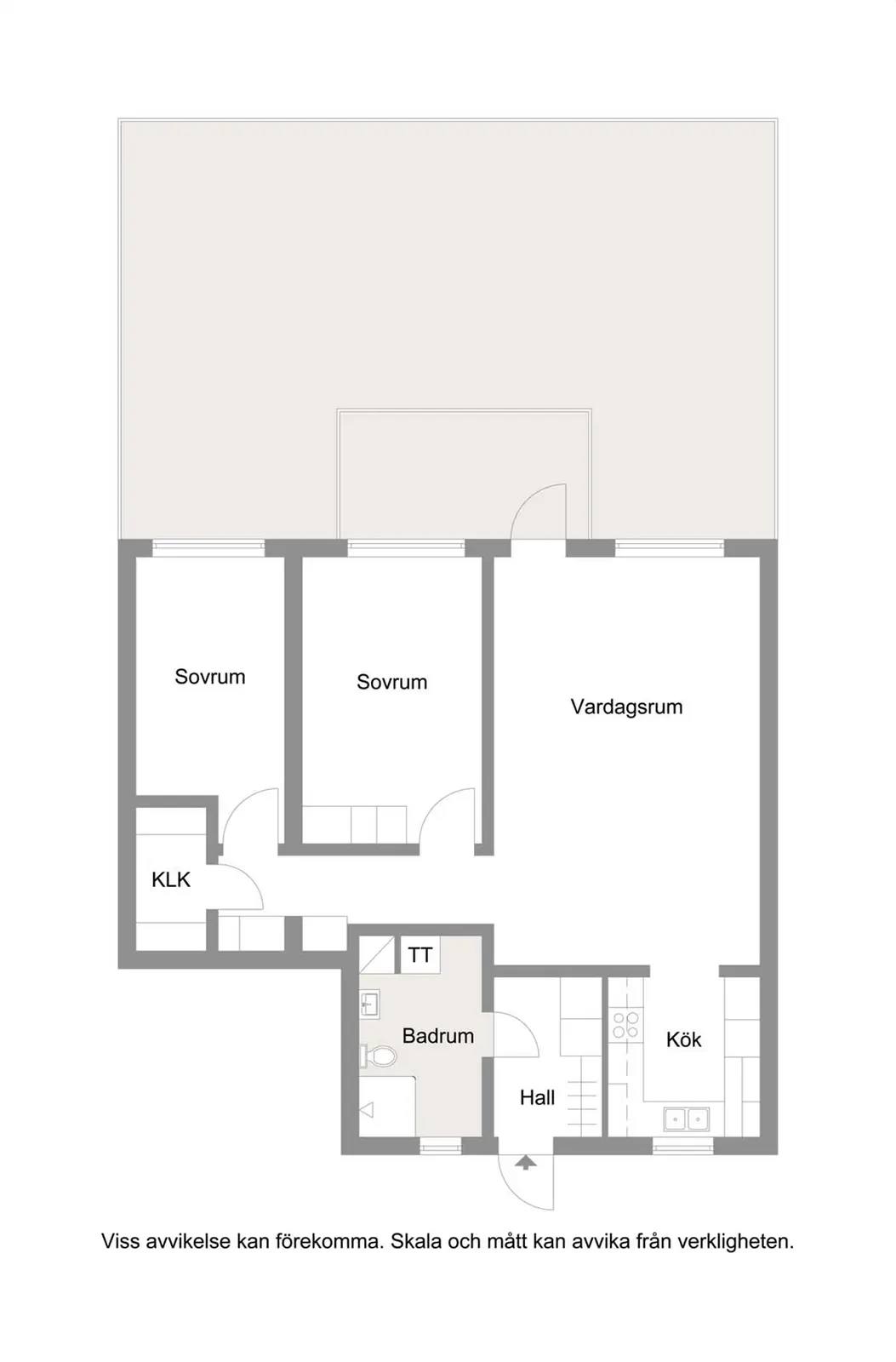 Floor plan for Badvägen 12