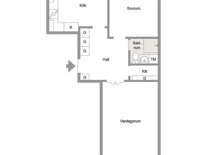 Floor plan for Stationsgatan 13