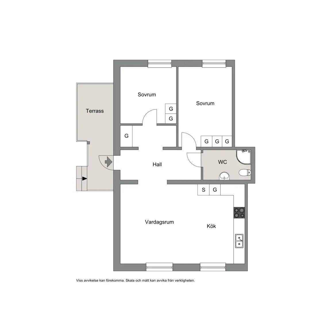 Floor plan for Lugnets Väg 27A