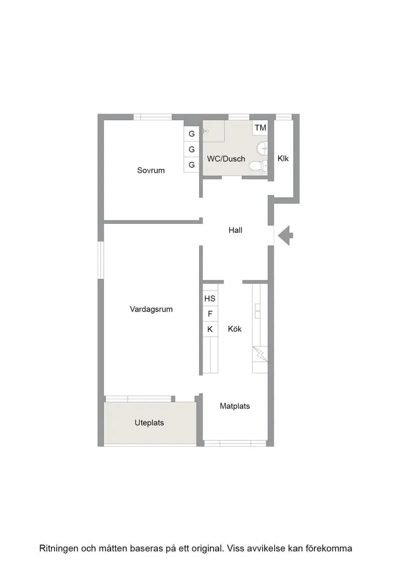 Floor plan for Skyttegatan 16C