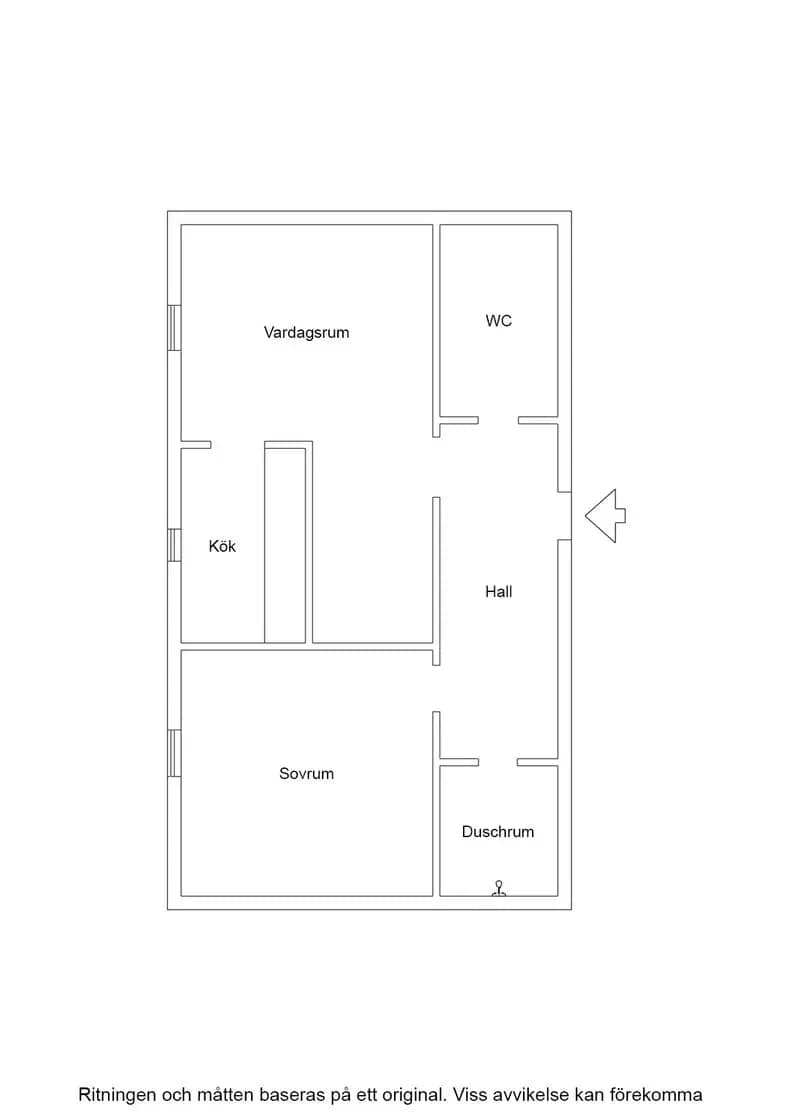 Planritning för Fredriksgatan 6 b
