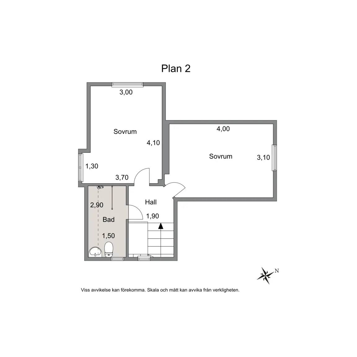 Floor plan for Rökevägen 28