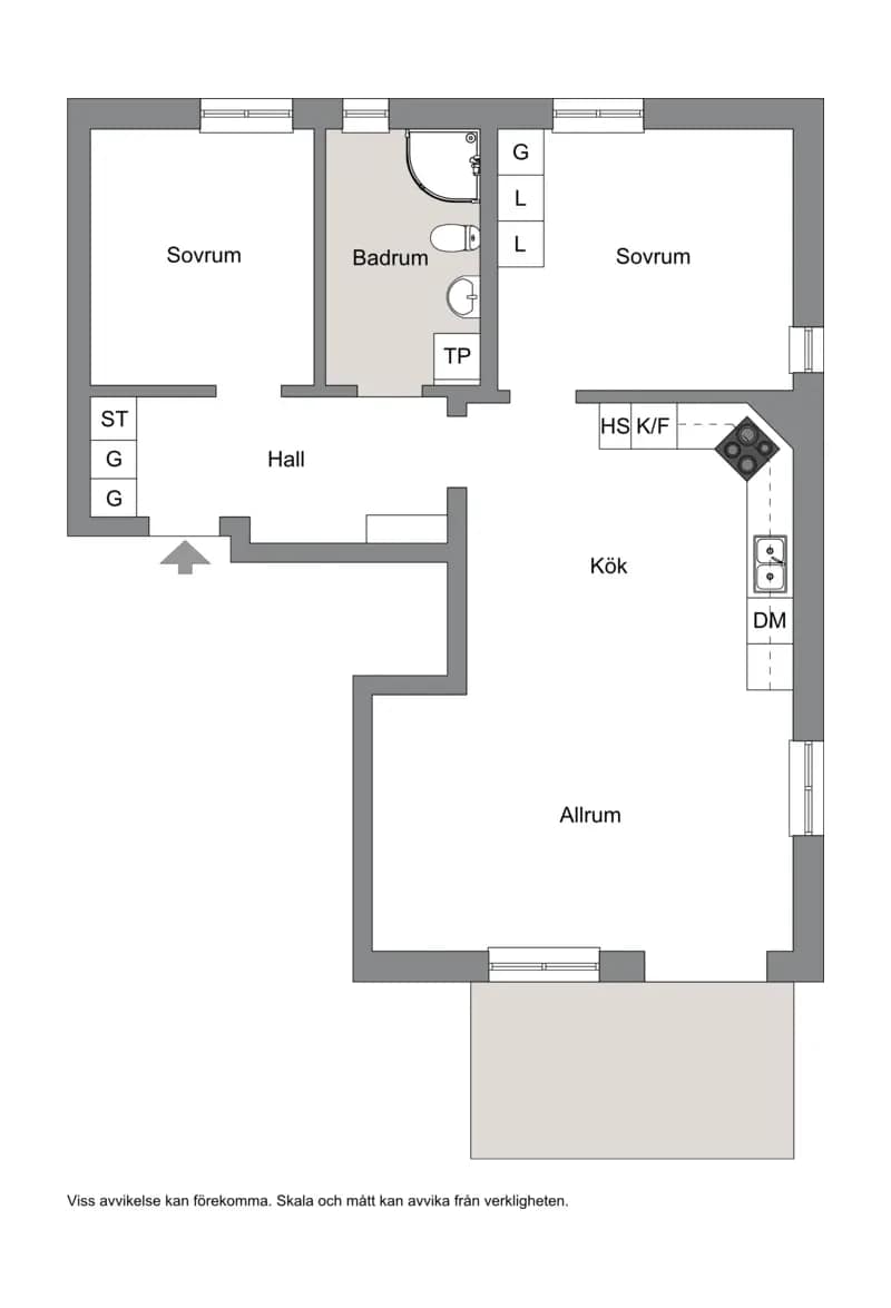 Floor plan for Norra Infarten 94F