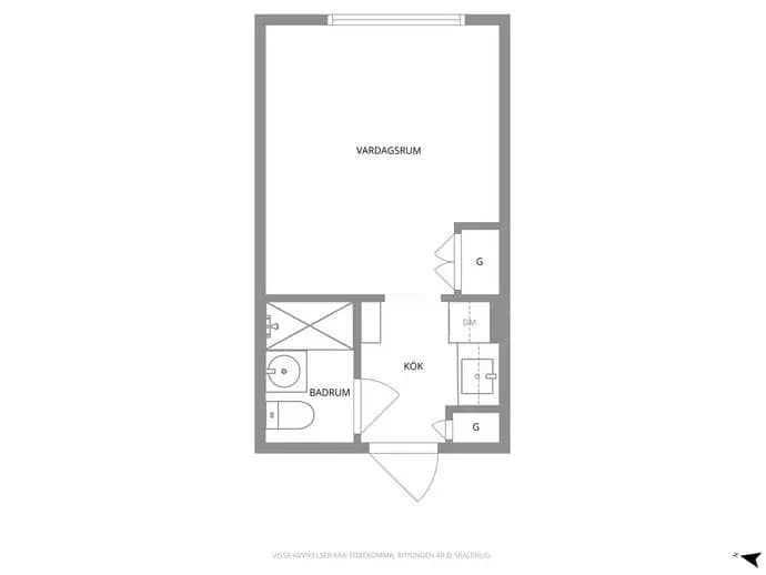 Floor plan for Bragegatan 14