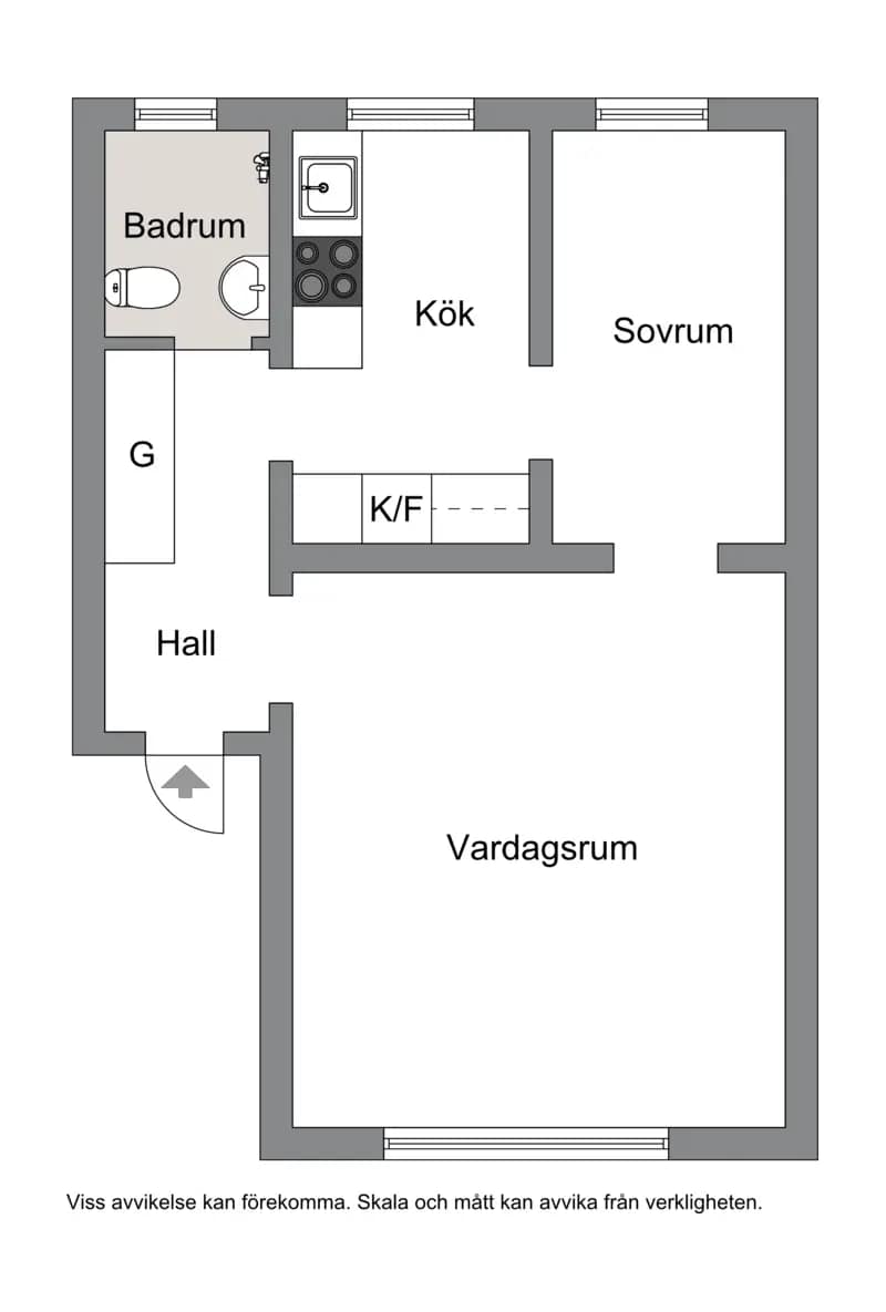 Planritning för Hökmossevägen 36A