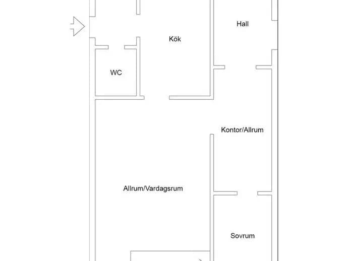 Planritning för Läkaregatan 9