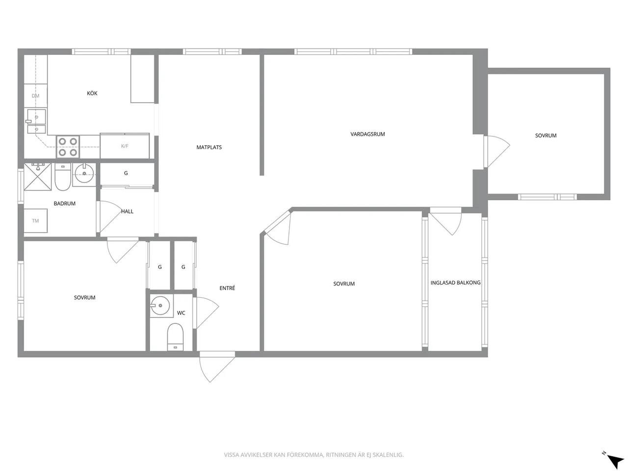 Floor plan for Högastensgatan 9