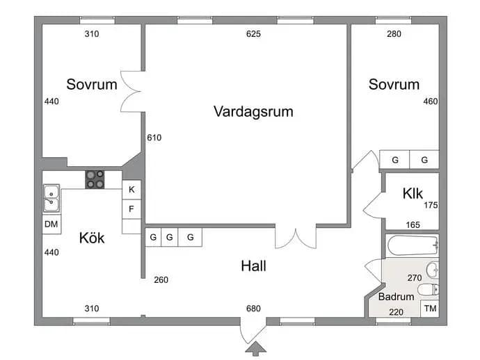 Floor plan for Köpmangatan 15