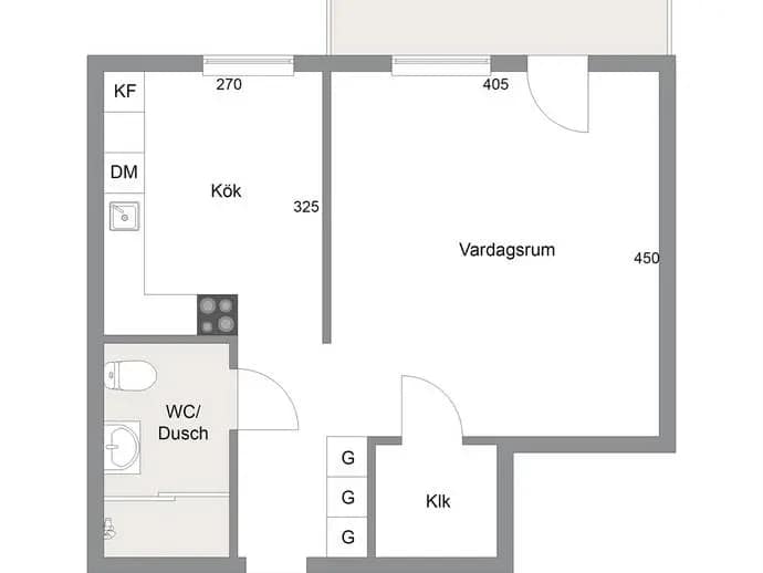 Floor plan for Skandiavägen 4 A