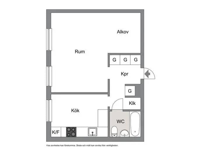 Floor plan for Liedbergsgatan 45C