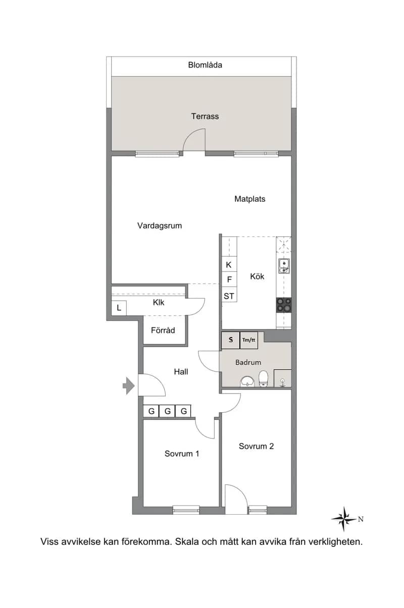 Floor plan for Teknikvägen 77